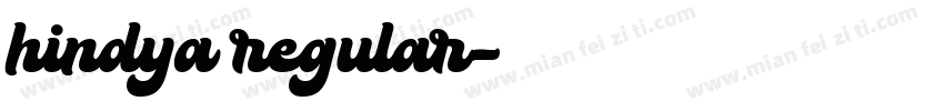hindya regular字体转换